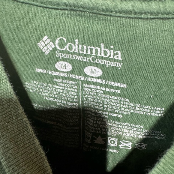 Columbia Green Crewneck Tee with White Logo - Picture 2 of 3